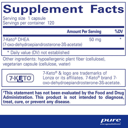 7-Keto DHEA 50 mg Pure Encapsulations