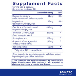 Ingredients of Pure Encapsulations A.C. Formula II