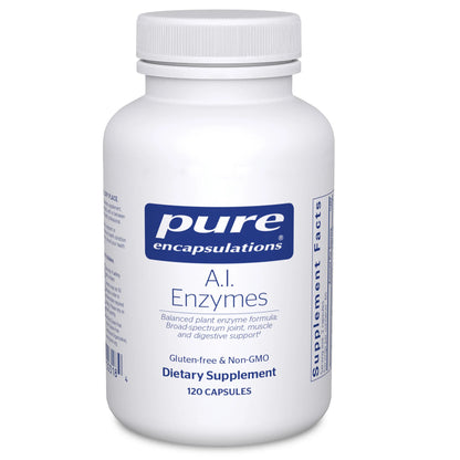 A.I. Enzymes - 120 capsules by Pure Encapsulations balanced plant based digestive enzyme formula