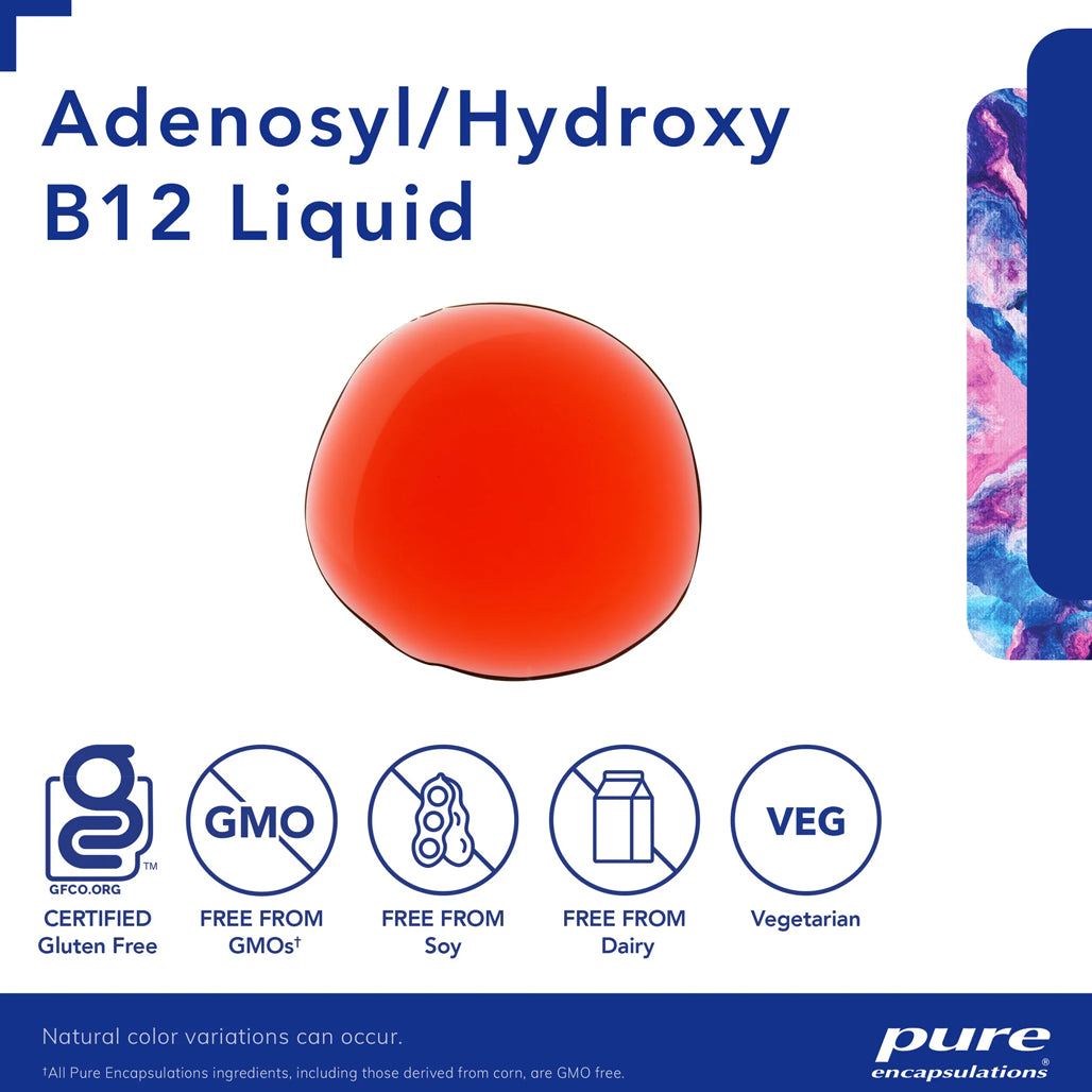 Adenosyl Hydroxy B12 liquid Pure Encapsulations