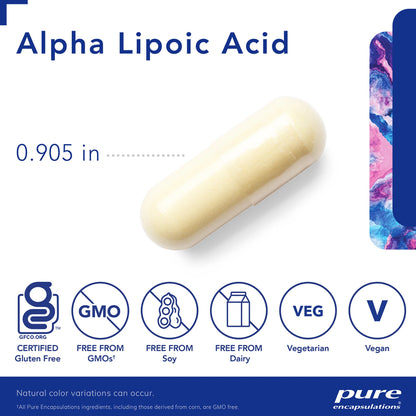 Pure Encapsulations Alpha Lipoic Acid 600mg