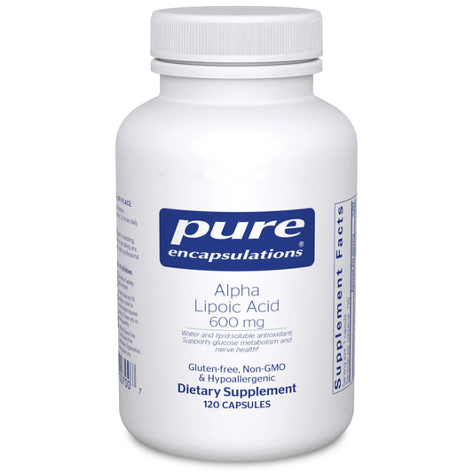 Alpha Lipoic Acid 600mg Pure Encapsulations - 120 Capsules