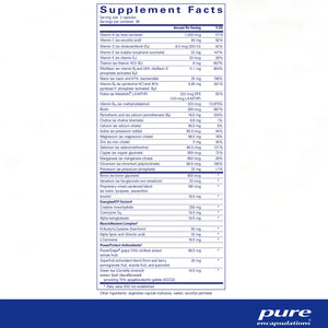 Pure Encapsulations Athletic Nutrients supplements ingredients