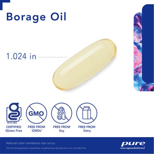Pure Encapsulations Borage Oil supplements facts