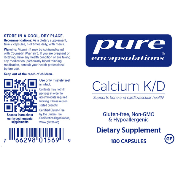 Calcium K/D for bone support with vitamins K and D