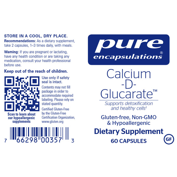 Calcium-d-Glucarate 1000 mg for detox and hormone balance