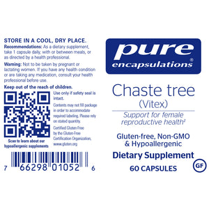 Chaste Tree Vitex for menstrual and hormonal balance