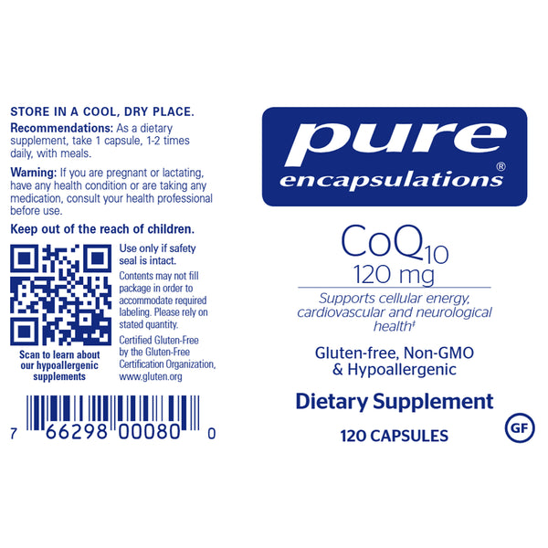 Pure Encapsulations CoQ10 120 mg