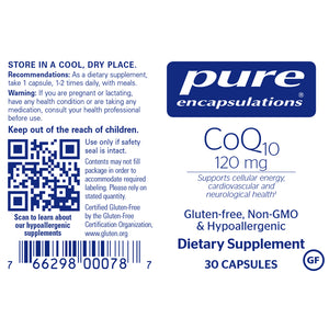 CoQ10 120 mg for energy and heart support