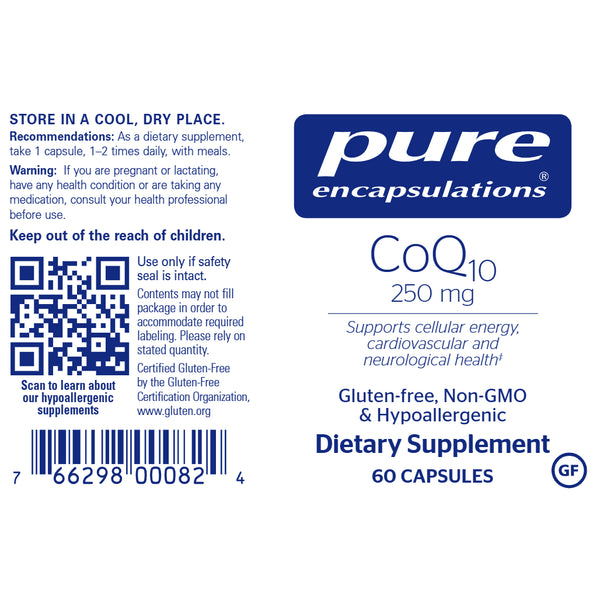 CoQ10 250 mg for advanced cardiovascular support