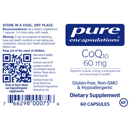 CoQ10 60mg Pure Encapsulations