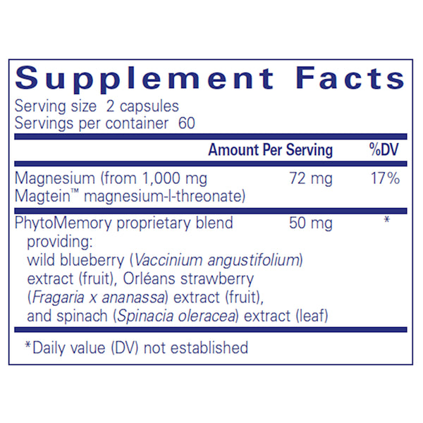 Pure Encapsulations CogniMag supplements facts