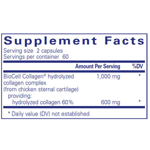 Pure Encapsulations Collagen JS supplements facts