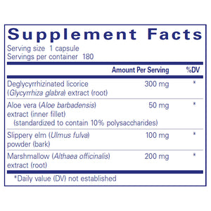 Ingredients of DGL Plus Dietary Supplement 