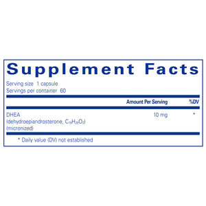 Pure Encapsulations DHEA micronized 10 mg Supplement Ingredients