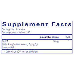 Pure Encapsulations DHEA 5 mg supplements ingredients
