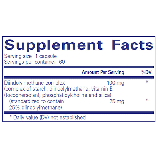 Ingredients of DIM-PRO 100 Dietary Supplement 