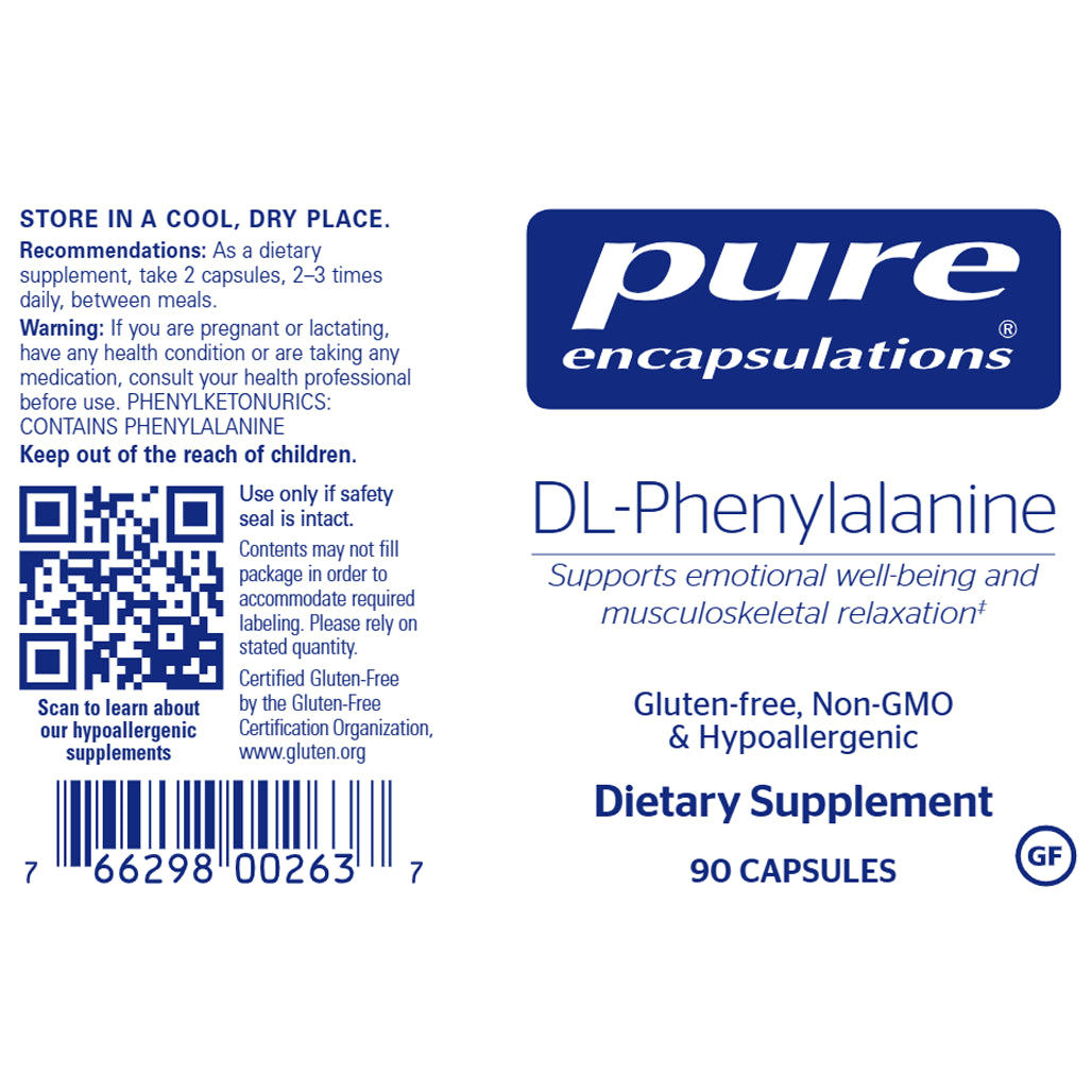 Pure Encapsulations DL-Phenylalanine 500 mg