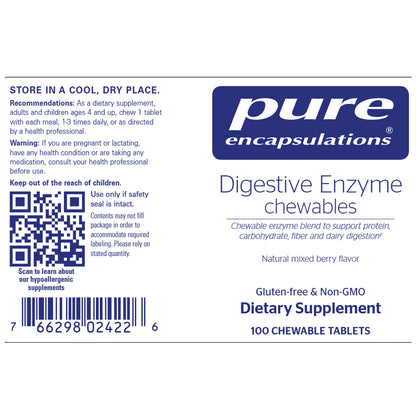 Digestive Enzyme Chewables for convenient digestion support