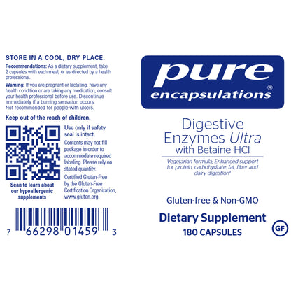 Pure Encapsulations Digestive Enzymes Ultra w/ HCl