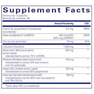 Ingredients of DopaPlus Dietary Supplement