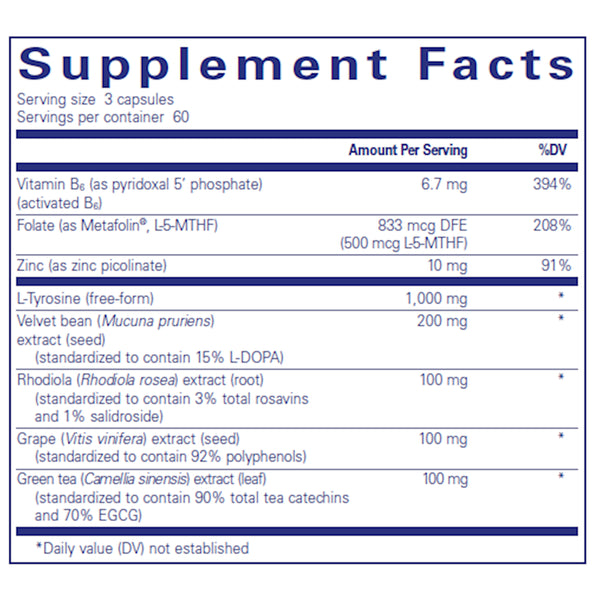 Ingredients of DopaPlus Dietary Supplement
