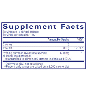 Ingredients of E.P.O. Dietary Supplement