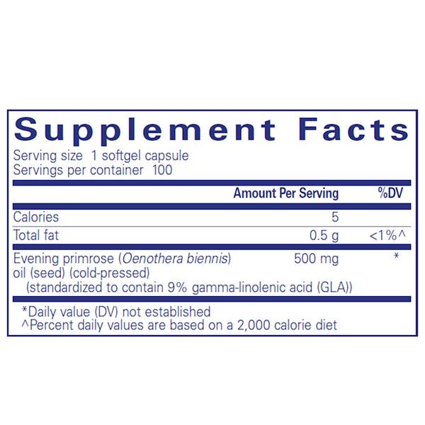 Ingredients of E.P.O. Dietary Supplement