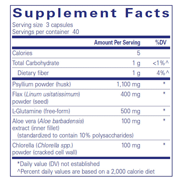 Ingredients of G.I. Fortify Dietary Supplement 