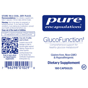GlucoFunction by Pure Encapsulations - Made With Hypoallergenic