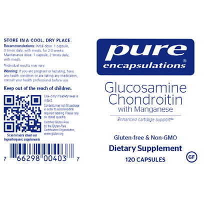 Pure Encapsulations Glucosamine Chondroitin With Manganese