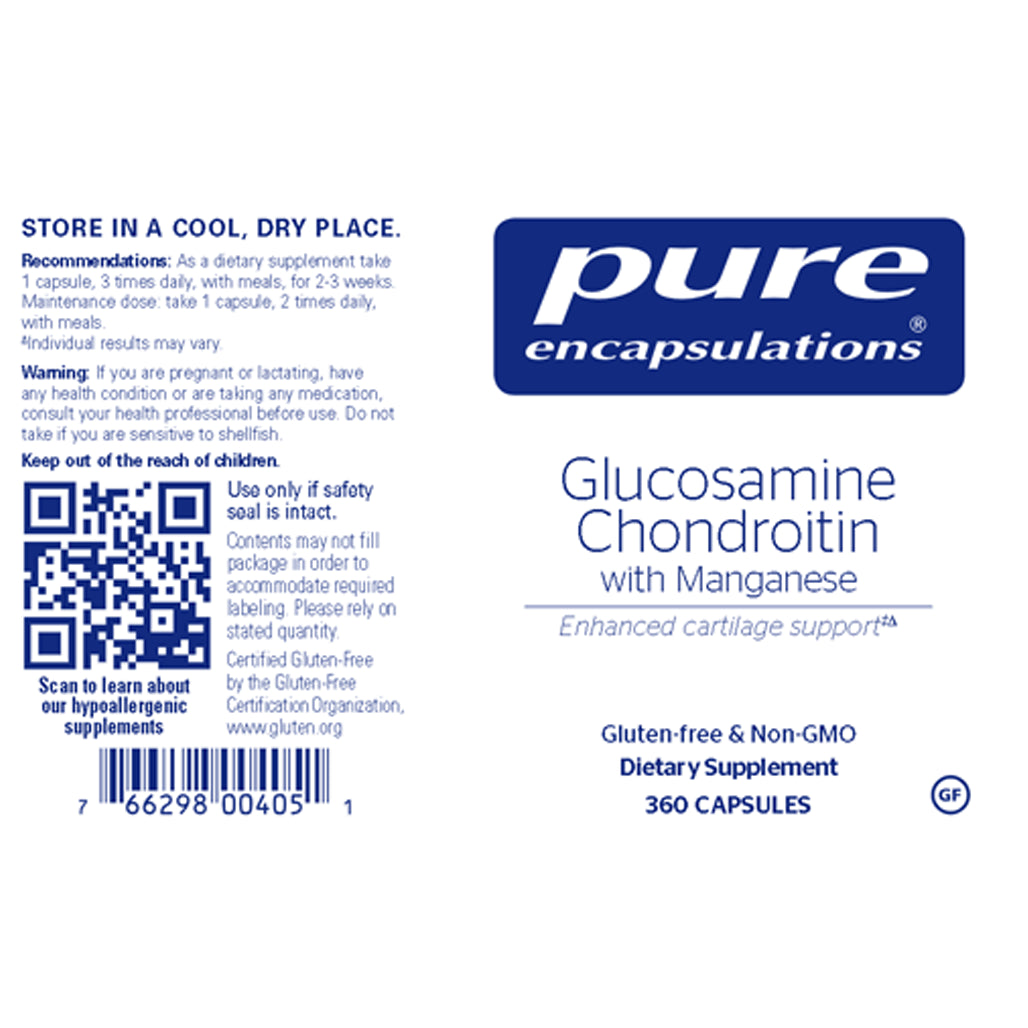 Glucosamine Chondroitin With Manganese Pure Encapsulations