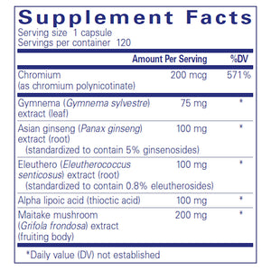 Ingredients of Glucose Support Formula Dietary Supplement