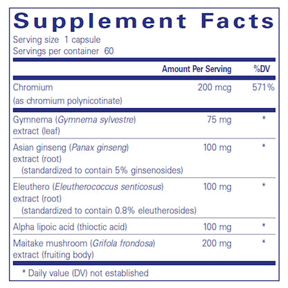 Glucose Support Formula Pure Encapsulations