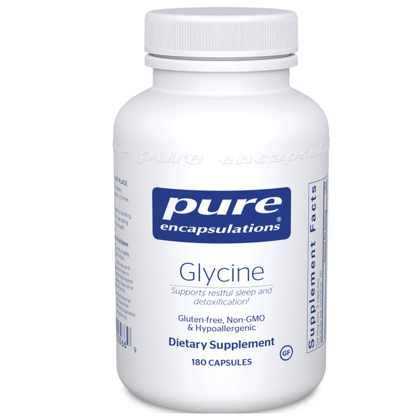 Pure Encapsulations Glycine 500 mg bottle