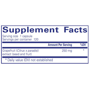 Grapefruit Seed extract 250mg Supplement Ingredients