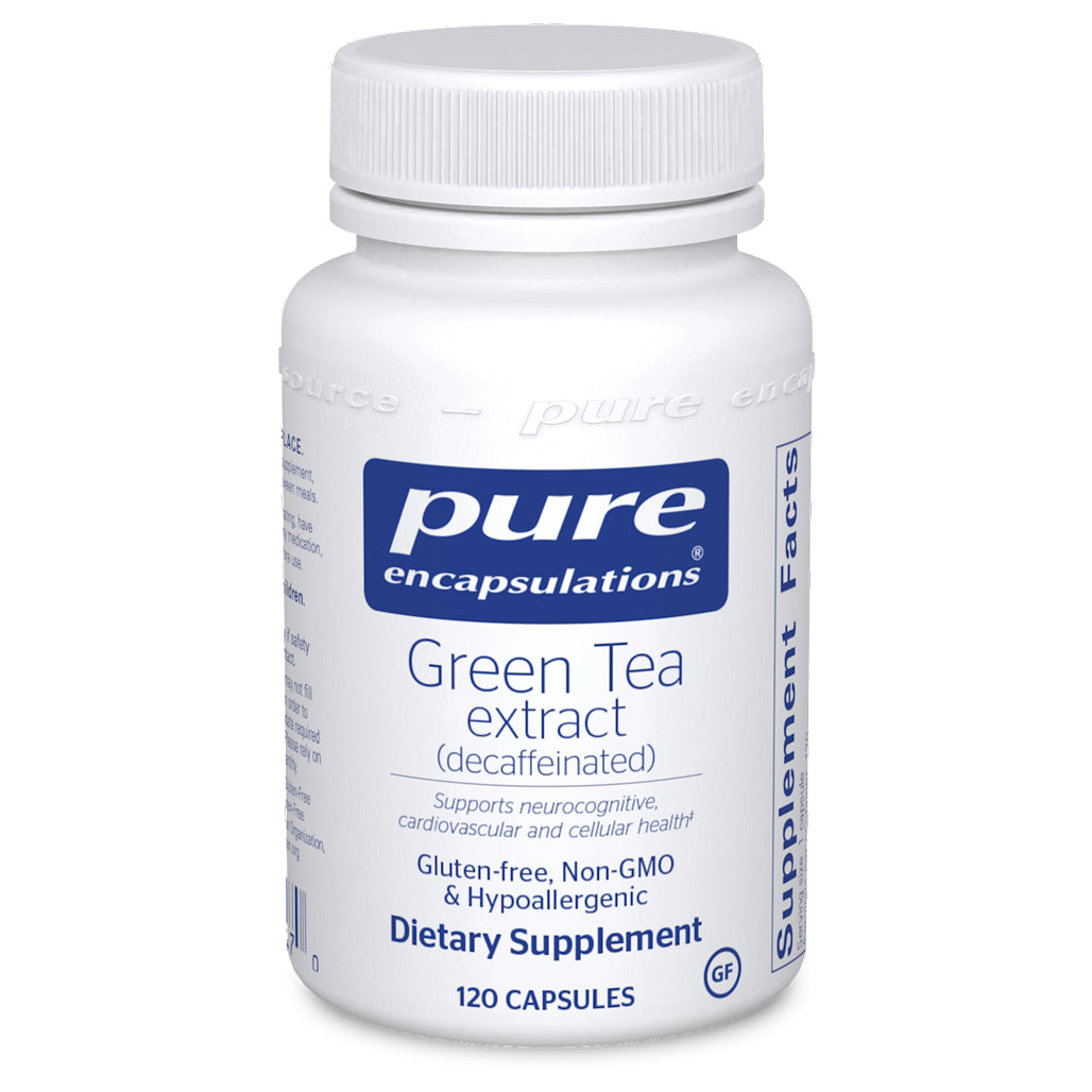 Pure Encapsulations Green Tea Extract (decaf) 100 mg 120 Capsules