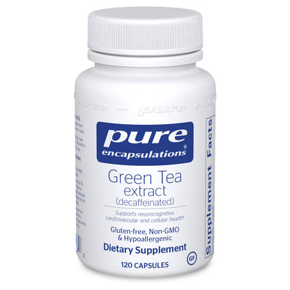 Pure Encapsulations Green Tea Extract (decaf) 100 mg 120 Capsules