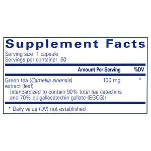 Pure Encapsulations Green Tea extract Supplement Ingredients