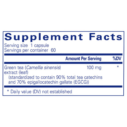 Pure Encapsulations Green Tea extract Supplement Ingredients