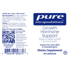 Growth hormone support for muscle growth