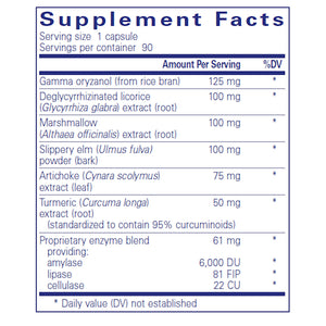 Ingredients of Heartburn Essentials Dietary Supplement 