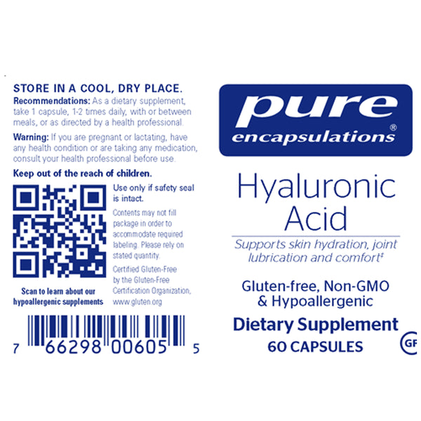 Hyaluronic Acid by Pure Encapsulations for Skin Hydration