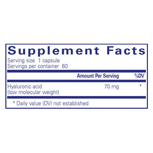 Pure Encapsulations Hyaluronic Acid Supplement Ingredients