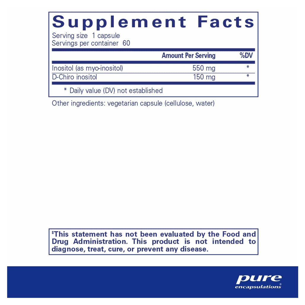 Inositol Complex by Pure Encapsulations Supplement Ingredients