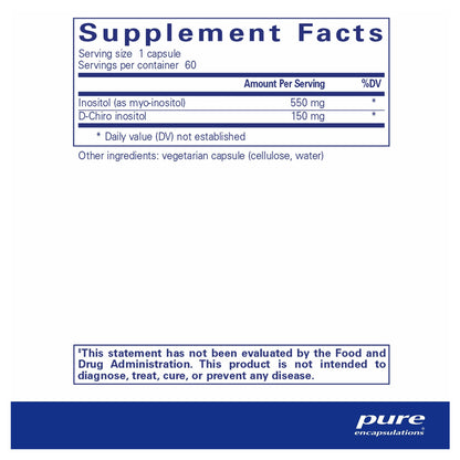 Inositol Complex by Pure Encapsulations - Supplement Ingredients