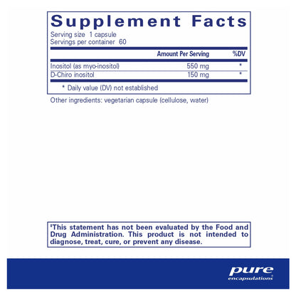 Inositol Complex by Pure Encapsulations Supplement Ingredients