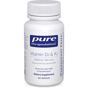 Pure Encapsulations Vitamin D3 & K2 bottle