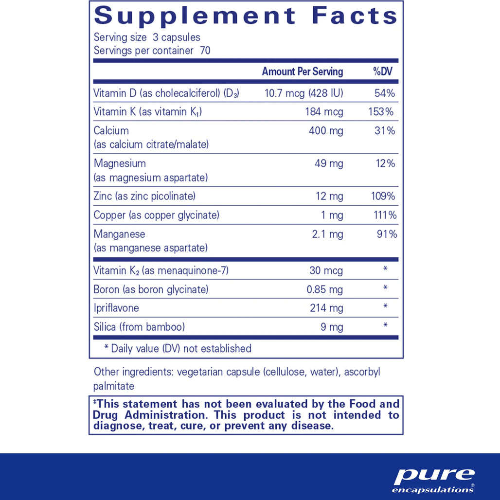+Cal+ With Ipriflavone Pure Encapsulations