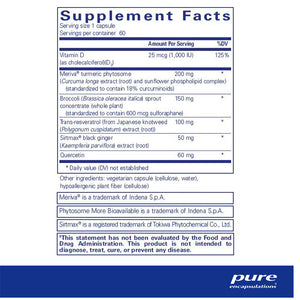 Pure Encapsulations Balanced Immune supplements facts
